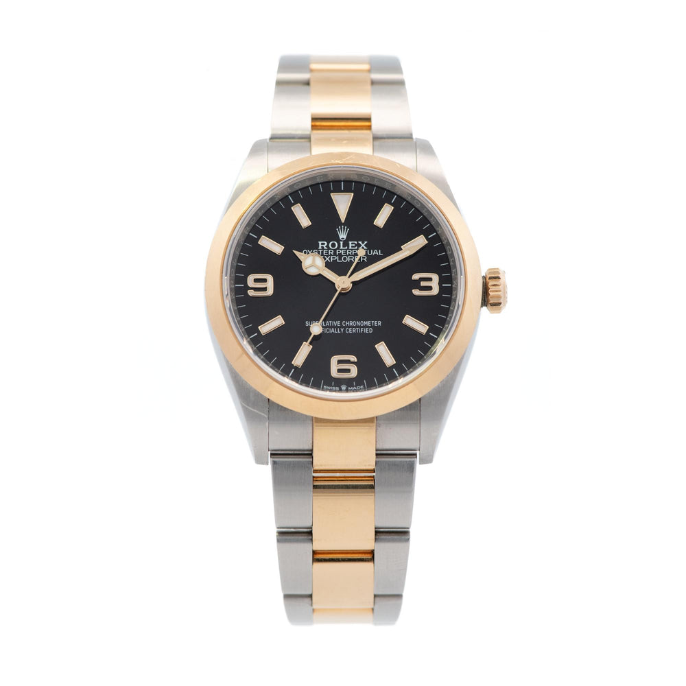 Rolex Explorer Rolesor 36mm SS/YG 124273 card