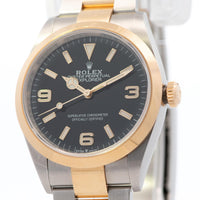 Rolex Explorer Rolesor 36mm SS/YG 124273 card