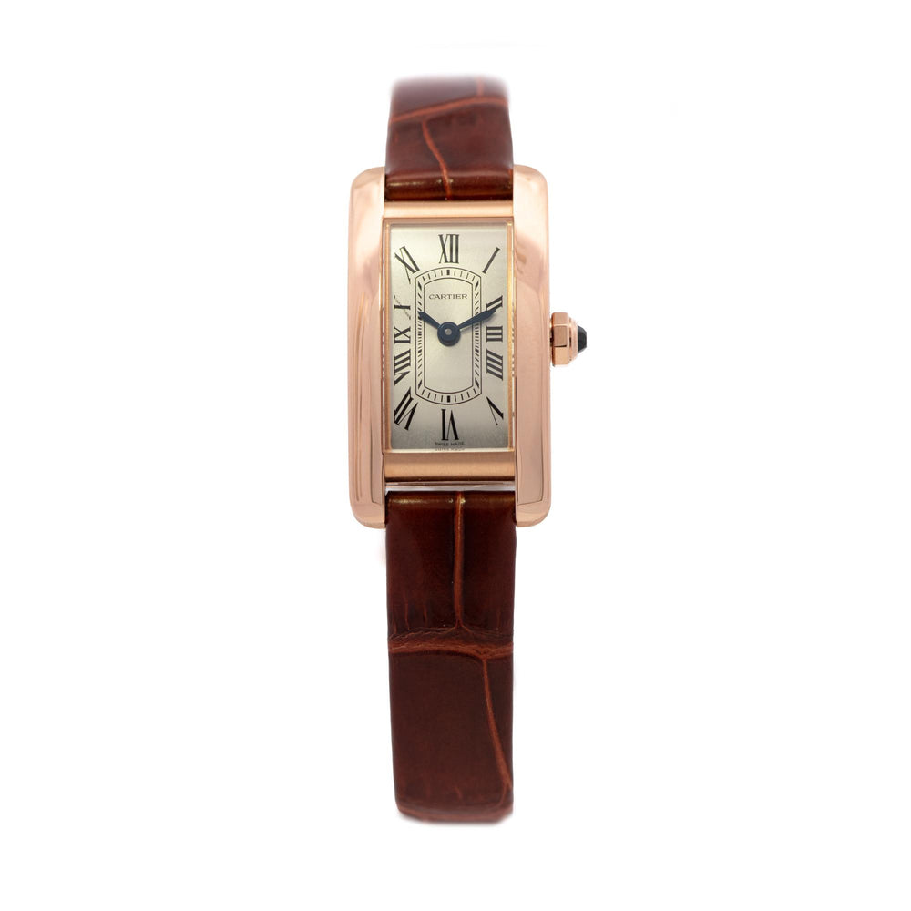 Cartier Tank Americaine 18kRG WGTA0341 Card