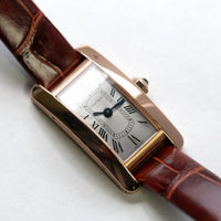 Cartier Tank Americaine 18kRG WGTA0341 Card