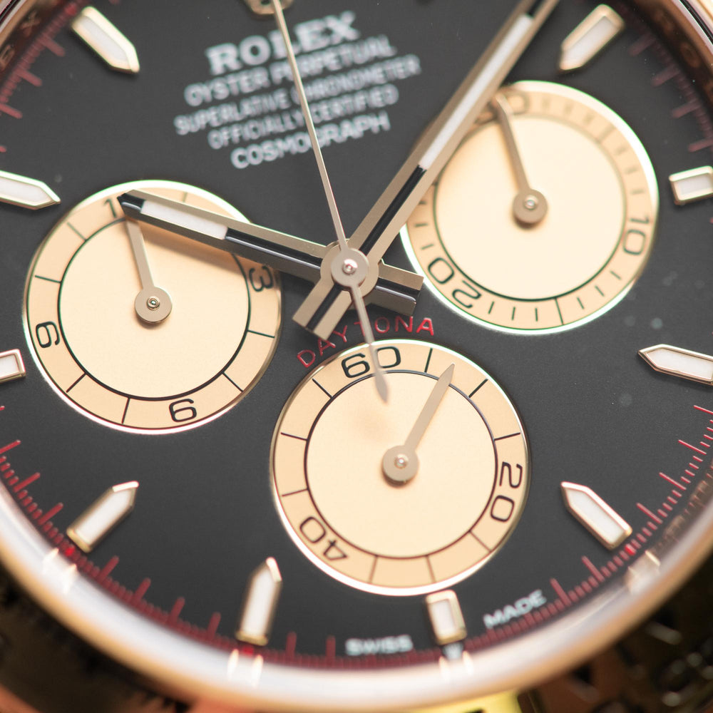 Rolex Daytona 40mm 18k YG 126508 card