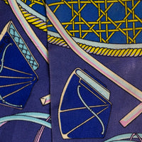 Hermes Twilly Silk Ribbon Scarf featuring a carriage motif