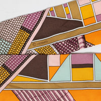 Hermes L'Art Indien des Plaines Silk Twilly Scarf