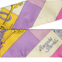 Hermes Cliquetis Silk Twilly Scarf