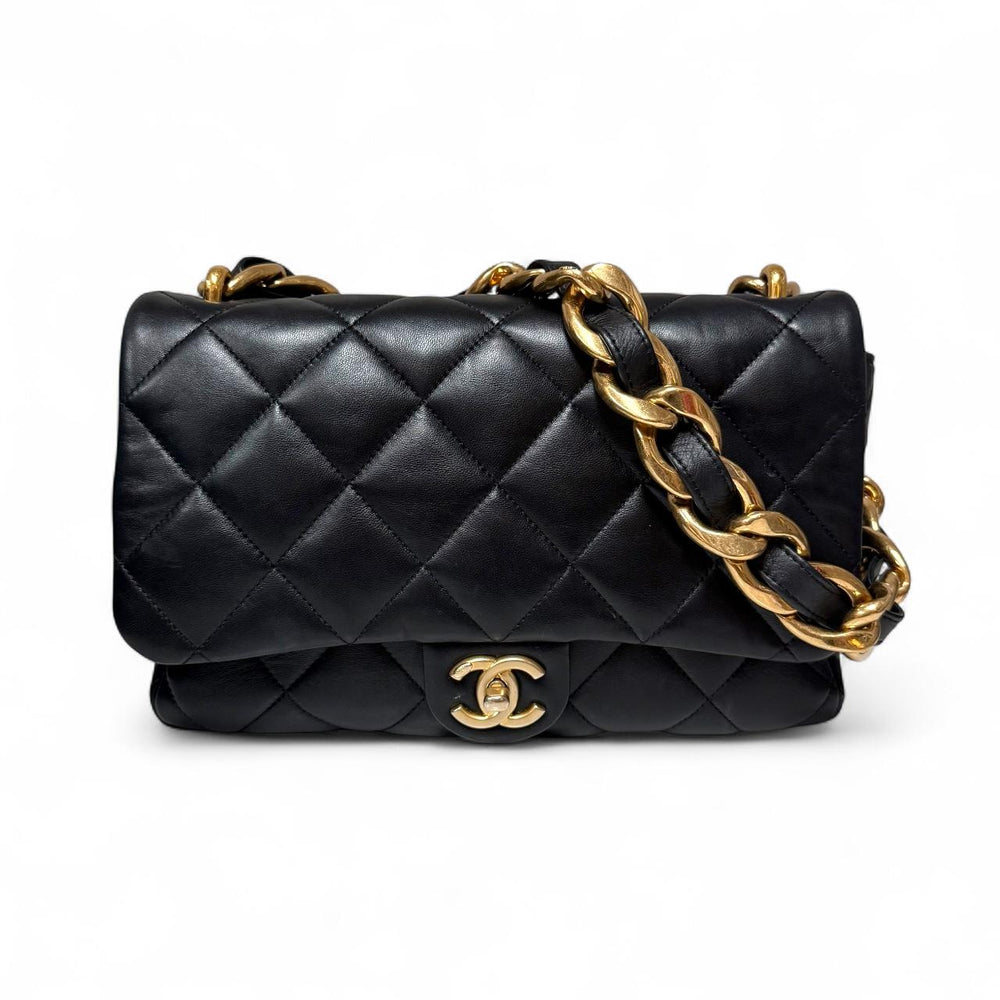 Chanel Black Large Funky Town Flap Shoulder Bag