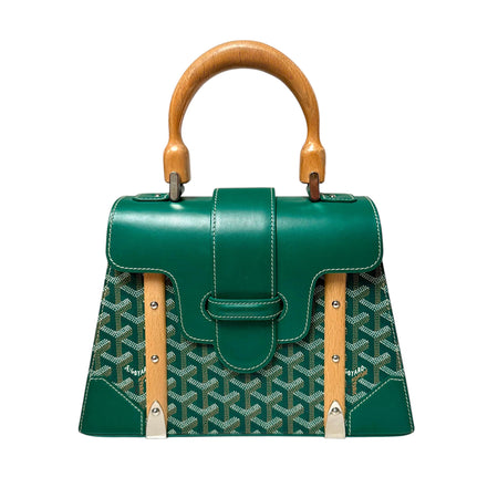 Goyard Green Saigon PM Top Handle Bag