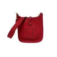 Hermes Red Evelyne TPM 16 Bag