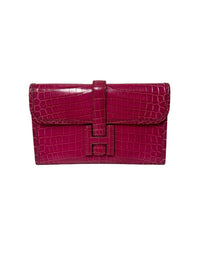 Hermes Jige 20 Fuchsia Crocodile Clutch (2006)