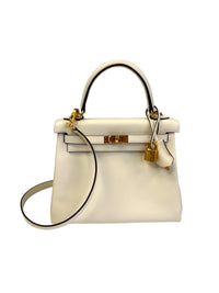 Hermès Kelly 25 in Nata Swift with Gold Hardware (2022)