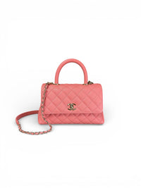 Chanel Pink Caviar Mini Coco Handle Bag