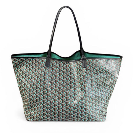 Goyard Limited Edition Turquoise Claire Voie St. Louis GM Shopping Tote