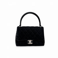 Chanel Black Velvet Kelly Bag