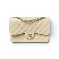 Chanel Jumbo Classic Double Flap Bag in Beige Caviar