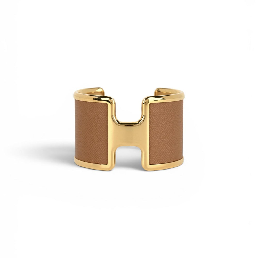 Hermes Gold Olympe Cuff Bracelet