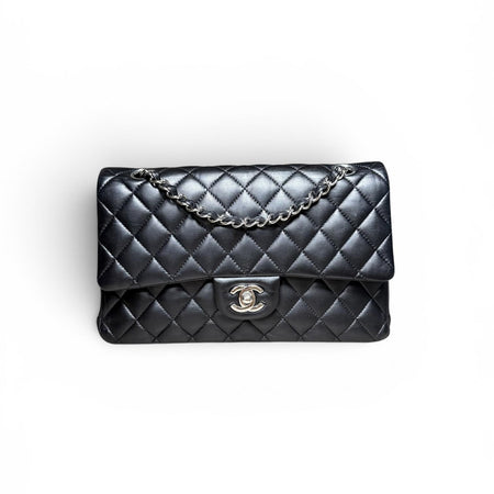 Chanel Black Lambskin Medium Classic Double Flap Bag