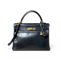 Hermes Vintage Black Kelly 32 (1959)