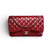 Chanel Red Jumbo Classic Double Flap Bag