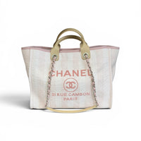 Chanel Pink Medium Deauville Shopping Tote