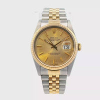 Rolex Datejust 36mm Stainless Steel/Yellow Gold 16233