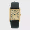 Cartier Tank 23mm Yellow Gold Plated on Leather