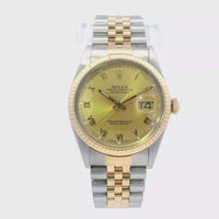 Rolex Datejust 36mm SS/Yellow Gold 16013