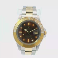 Rolex 16753 GMT Master II 40mm 18k YG & S/S