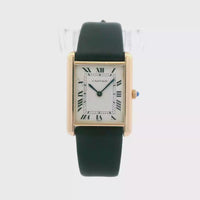 Cartier Tank 18k Yellow Gold on Leather band