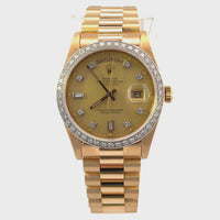 Rolex 18048 pap Day-Date 36mm 18k YG Diamond