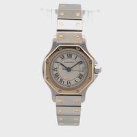 Cartier Santos 30mm Quartz Watch Stainless Steel & Gold 187903