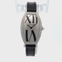 Cartier Tonneau 29mm White Gold Diamond Bezel Watch  2711