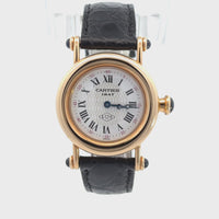 Cartier Lady Dress 28mm Yellow Gold on Leather 1440