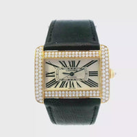 Cartier Tank Divan 18k Yellow Gold Diamond 2603