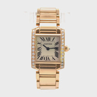 Cartier Tank Francaise 18k Yellow Gold Diamond 2385