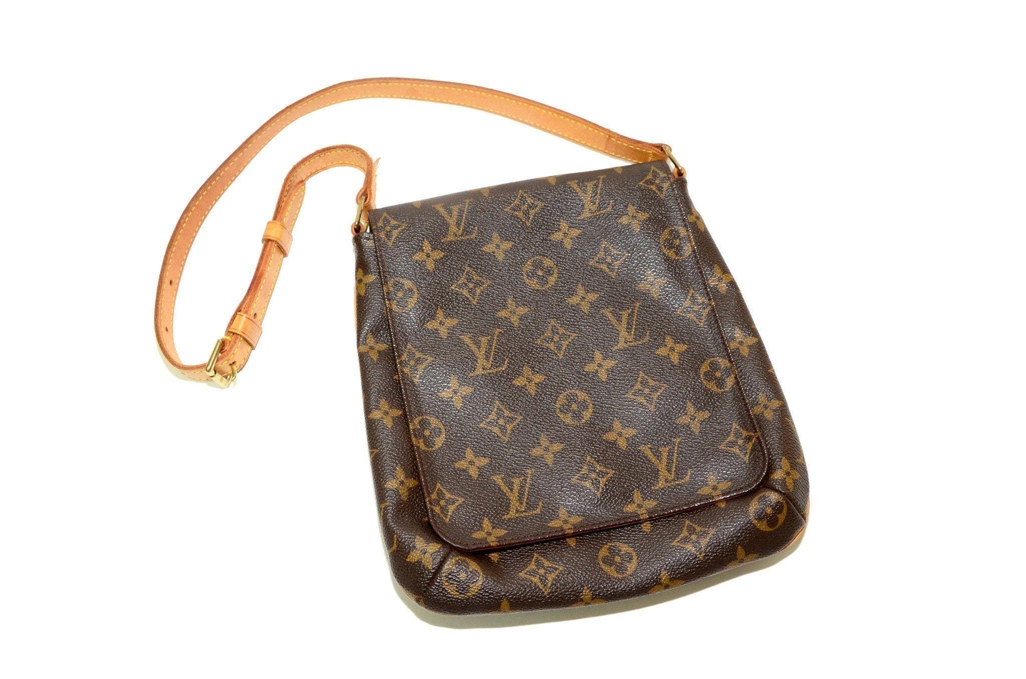 Vintage Louis Vuitton Musette Tango Bag in Brown Monogram