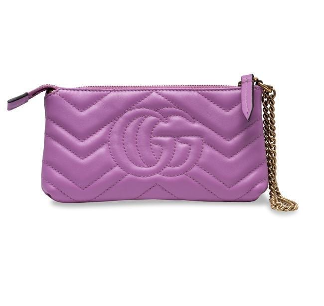 Gucci GG Marmont Mini Chain Bag Pink