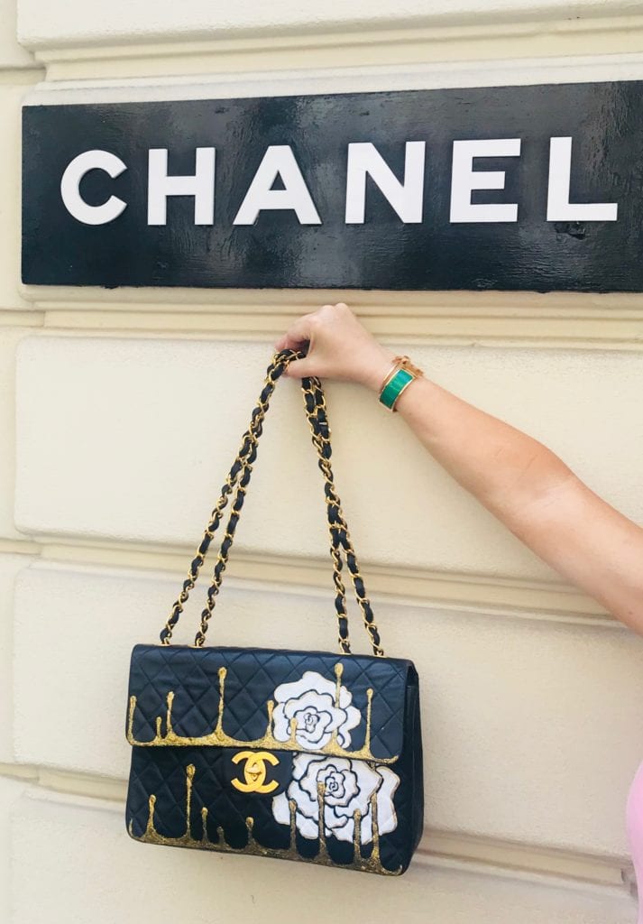 Dallas Artist Paints on Pricey Luxury Handbags, Making Designer