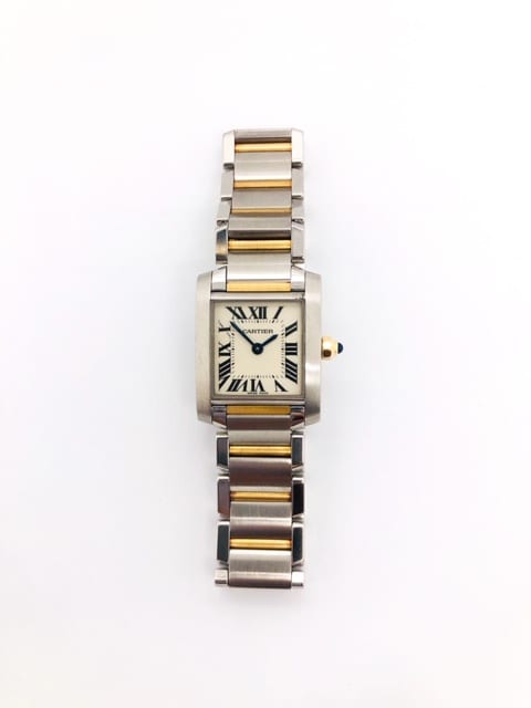 pre owned ladies cartier tank watch