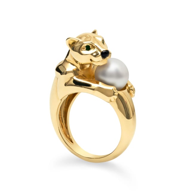 vintage cartier pearl ring