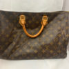 Louis Vuitton Side Zip Black Clutch with single Monogram Stamp - wear evident on exterior 2