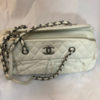 Chanel White Lambskin Shoulder Bag 5
