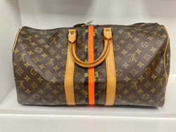 Louis Vuitton Limited Edition Keepall 50cm Bandoliere Dark Infinity Black - includes strap 3