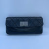 Chanel Reissue Clutch Black Quilted with Brushed Silver Hardware 2
