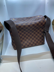 Louis Vuitton Damier Ebene Canvas Naviglio Shoulder Messenger Bag 3