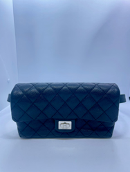 Chanel 2.55 Reissue Waist Bag Black Quilted Silver Hardware 1