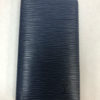 Louis Vuitton with stamped LV Toledo Blue Epi Leather Credit Card & Check Folding Wallet - does not zip 5