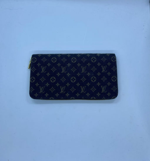 Louis Vuitton Monogram Mini Lin Pattern Zippy Wallet Model Number M95235 3