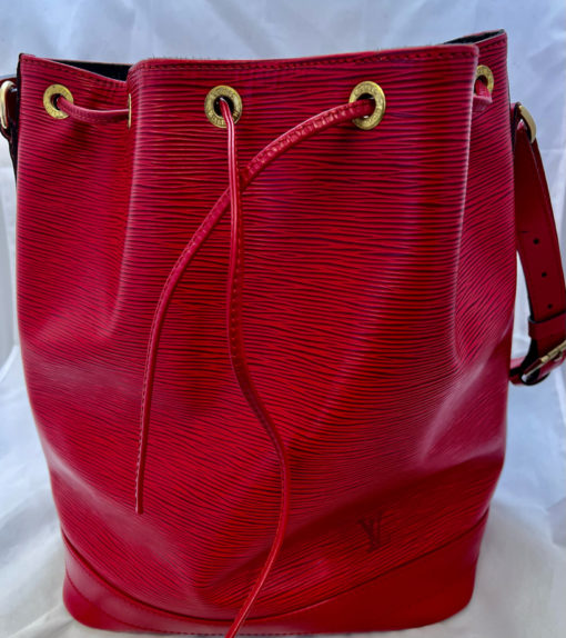 Louis Vuitton Red Epi Leather Noe Bag GM Model Number M44007 3