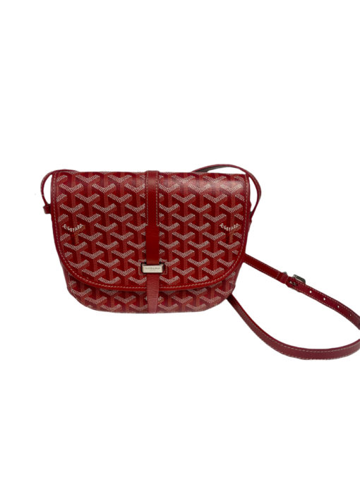 GOYARD Goyardine Belvedere PM Messenger Bag Red 3