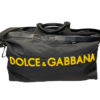 Dolce & Gabbana Nylon Black/Yellow Logo Duffle 1