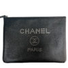 Chanel Caviar Deauville Studded O-Case Pouch 5
